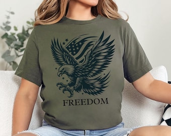 Patriotic Eagle T-Shirt, Freedom USA Graphic Tee