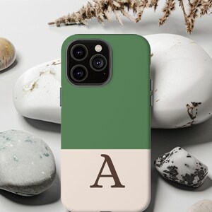 Personalized Initial iPhone 16 Pro Max Case Monogram Letter iPhone Case Custom Phone Case Unique Gift For Bridal Party Mothers Day Gift