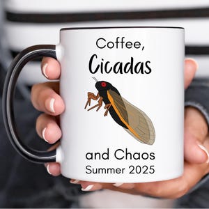 Cicada Mug, 2025 Cicada XIV Emergence, Cicada Comeback Tour, Funny Mug, Cicada 2025, Bug Humor, Insect Mug, Summer 2025 Cicada Tour
