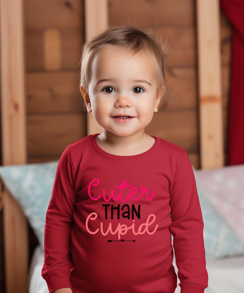 thumbnail image 2 of Toddler Boy Valentines Shirts Monster Truck Dinosaur Hug Heart Cotton Long Sleeve T-Shirt Love Saurus Kid Tee Top Clothes 2T 2 of 14