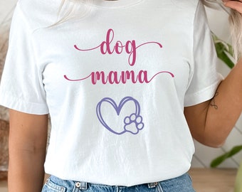Dog Mama Shirt, Paw Print Tee, Dog Mom Gift