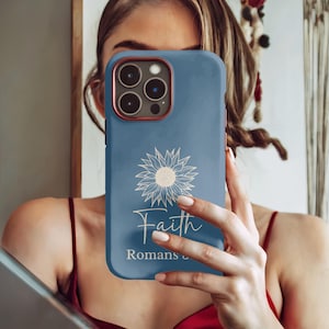 Custom Christian Phone Case, Bible Verse, iPhone 16 15 14 13 12 11 Pro Max, Samsung S25 Google Pixel, Christian Art Phone Case, Godmother