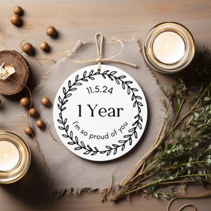 Custom Sobriety Gift, Recovery Anniversary, Alcoholics Anonymous, AA Recovery Gift For Recovering Addict, Sober Anniversary, Sobriety Date