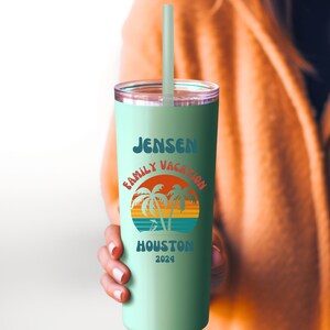 Family Reunion Cup, Vacation Tumbler, Family Reunion Gift, Matching Family Cups, Family Name Tumbler, Personalized Gift, Cruise Tumbler