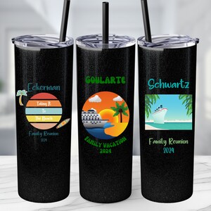 Family Reunion Cup, Vacation Tumbler, Family Reunion Gift, Matching Family Cups, Family Name Tumbler, Personalized Gift, Cruise Tumbler