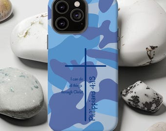 Christian Camo Phone Case, iPhone 17 16 15 14 13 12 11 Pro Max, Personalized Bible Verse, Samsung Google, Camo Art, Hunter Gift, Deer Hunt