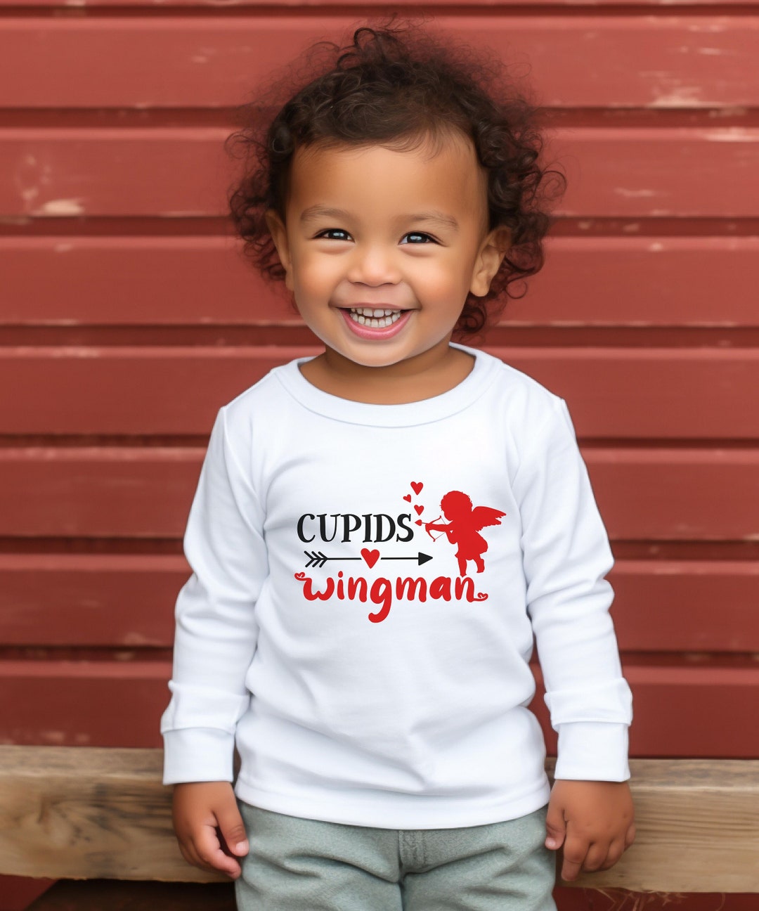 Toddler Valentine Shirt, Cupid's Wingman Shirt, Toddler Valentine Gift