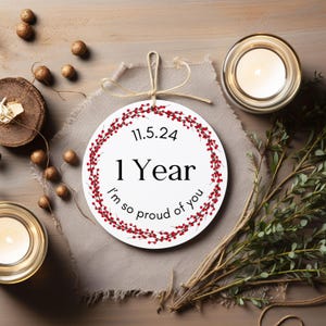 Custom Sobriety Gift, Recovery Anniversary, Alcoholics Anonymous, AA Recovery Gift For Recovering Addict, Sober Anniversary, Sobriety Date