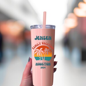 Retro Family Reunion Cup, Vacation Tumbler, Family Reunion Gift, Matching Family Cups, Family Name Cup, Personalized Gift, Cruise Tumbler