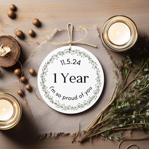 Custom Sobriety Gift, Recovery Anniversary, Alcoholics Anonymous, AA Recovery Gift For Recovering Addict, Sober Anniversary, Sobriety Date