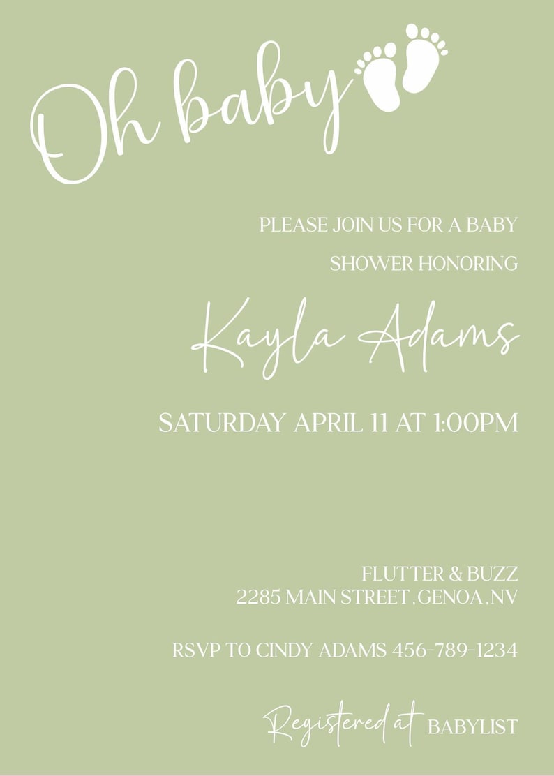 Editable Baby Shower Invitation, Boho Baby Shower Invite, A Sweet Boy ...