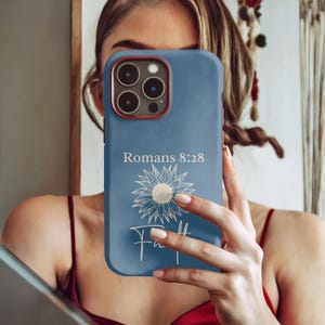 Custom Christian Phone Case, Bible Verse, iPhone 16 15 14 13 12 11 Pro Max, Samsung S25 Google Pixel, Christian Art Phone Case, Godmother