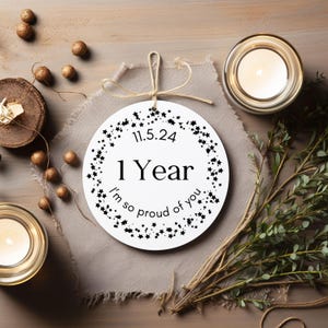 Custom Sobriety Gift, Recovery Anniversary, Alcoholics Anonymous, AA Recovery Gift For Recovering Addict, Sober Anniversary, Sobriety Date
