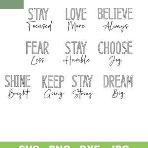 Inspirational SVG Bundle, Positive Quotes PNG, Mental Health Svg, Motivational Quotes,  Mental Health Jpg, You Are Enough, Positive Vibe Dxf
