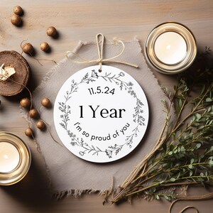 Custom Sobriety Gift, Recovery Anniversary, Alcoholics Anonymous, AA Recovery Gift For Recovering Addict, Sober Anniversary, Sobriety Date
