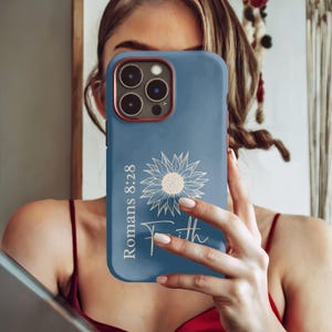 Custom Christian Phone Case, Bible Verse, iPhone 16 15 14 13 12 11 Pro Max, Samsung S25 Google Pixel, Christian Art Phone Case, Godmother