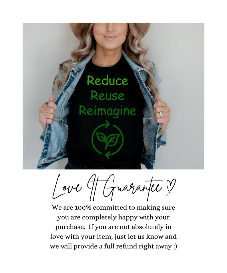 Eco Conscious Shirt, Reduce Reuse Reimagine Tee, Protect Our Oceans, Climate Change Tee, Nature Lover Gift, Earth Day Tee image 6