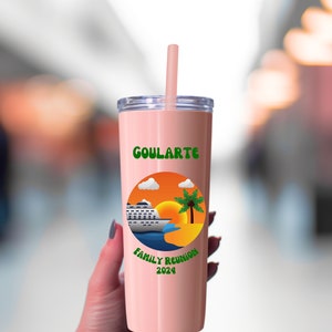 Family Reunion Cup, Vacation Tumbler, Family Reunion Gift, Matching Family Cups, Family Name Tumbler, Personalized Gift, Cruise Tumbler