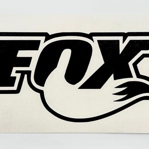 Adesivo con logo Fox Shocks