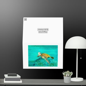 Wenskaart schildpad met houding