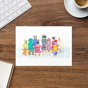 Eskimo Jumping Rope Greeting card