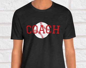 Chemise d’entraîneur de baseball, chemise d’entraîneur de softball, chemise d’entraîneur, chemise de baseball, chemise de softball, cadeau pour entraîneur, cadeau pour lui, cadeau pour elle