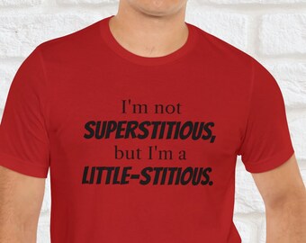 T-shirt superstitieux, t-shirt Michael Scott, chemise drôle, Dunder Mifflin, t-shirt The Office, tee-shirt The Office, chemise amusante, cadeau d'amant de bureau