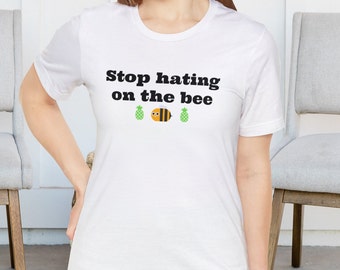 Arrêtez de haïr l'abeille, chemise Psych, t-shirt Psych, chemise Shawn Spencer, Shawn et Gus, chemise Psych drôle, citations Psych, cadeau pour fan de Psych