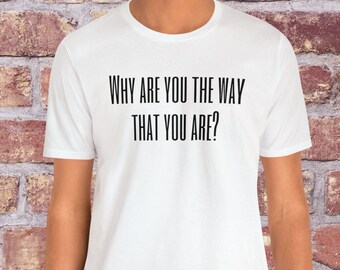 Pourquoi es-tu comme tu es t-shirt, t-shirt Michael Scott, chemise Dunder Mifflin, chemise Toby Hater, t-shirt de bureau, cadeau pour les amoureux du bureau