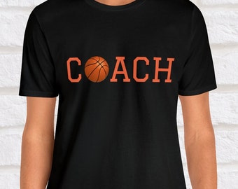 Chemise d’entraîneur de basket-ball, chemise de basket-ball, cadeau pour entraîneur de basket-ball, chemise d’entraîneur, tee-shirt de basket-ball, cadeau pour entraîneur, cadeau pour lui, cadeau pour elle