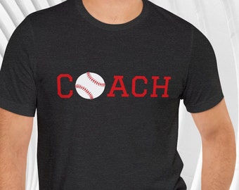 Chemise d'entraîneur de baseball, chemise d'entraîneur de softball, chemise d'entraîneur, chemise de baseball, chemise de softball, cadeau pour entraîneur, cadeau pour lui, cadeau pour elle