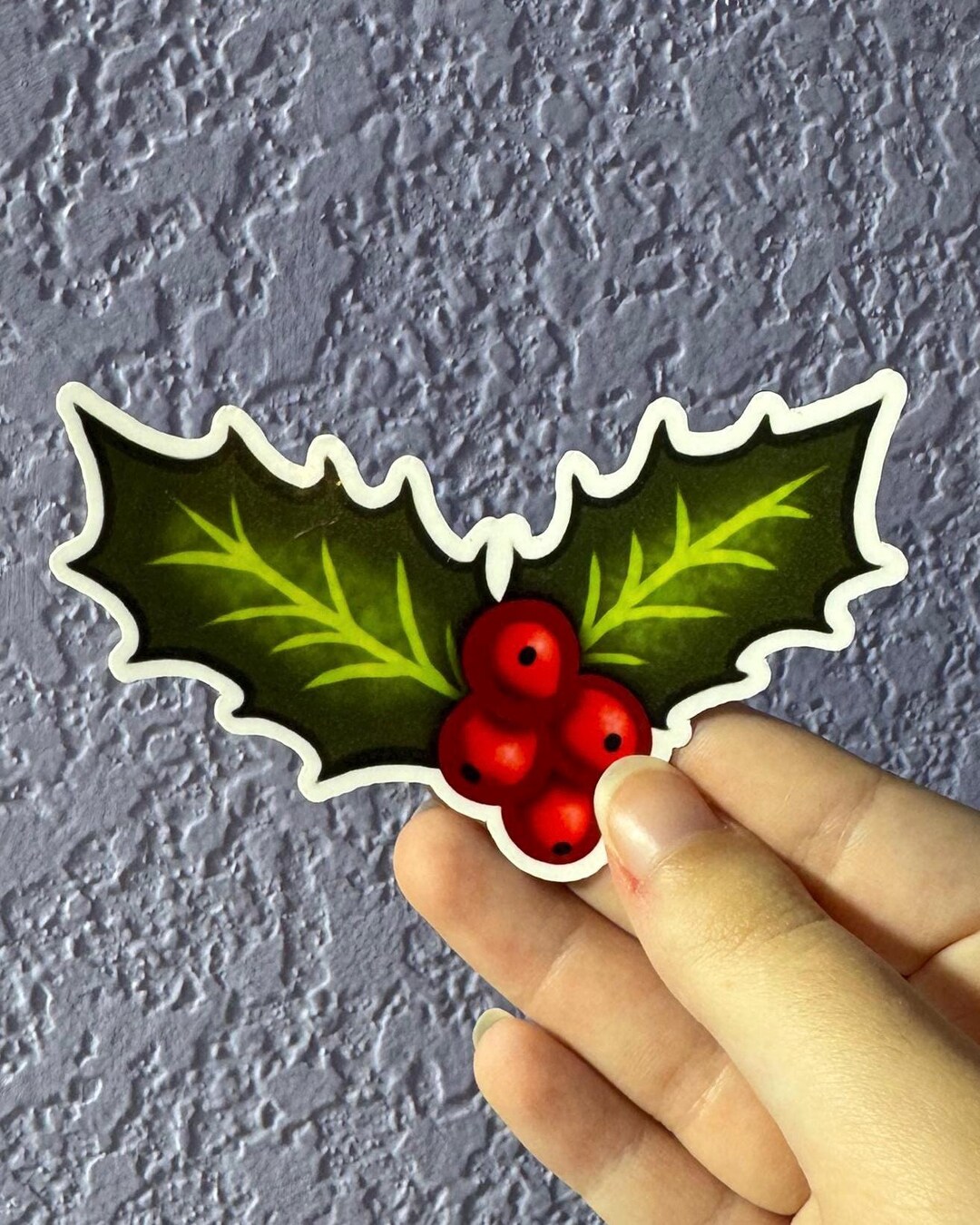 Holly Sticker - Etsy
