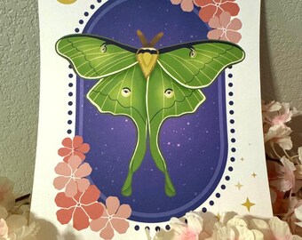 Luna Moth Art Print
