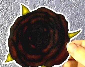 Black Rose Sticker