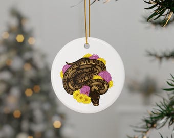 Ball Python Keramikverzierung, 2 seitlicher Druck