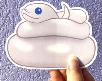 Blue Eyed Leucistic Hognose Sticker