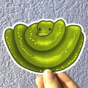 Green Tree Python Sticker imagem 1