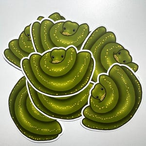 Green Tree Python Sticker imagem 2