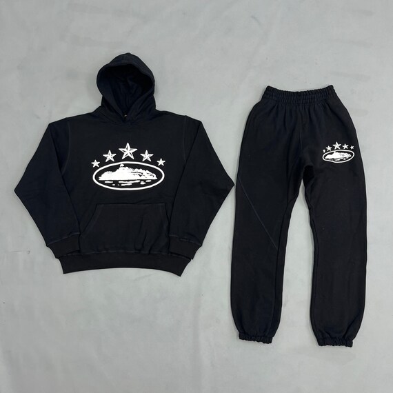 HIGH-QUALITY Corteiz 5 Stars Alcatraz Hoodie/sweatpant Black - Etsy
