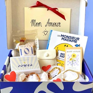 Boîte à Papa complète – Idée cadeau naissance originale pour futur ou jeune papa – Coffret émotions, humour & surprises personnalisables