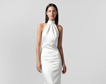 Halter Neck Evening Gown Sewing Pattern (XS-4XL) (PDF Pattern)