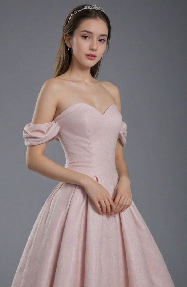 Off-Shoulder Ball Gown Sewing Pattern: A4 A0 Sizes (PDF Pattern) image 2