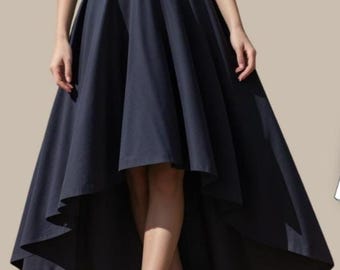 Hi-Low Summer Skirt Sewing Pattern: Easy DIY (PDF Pattern XS-4XL)
