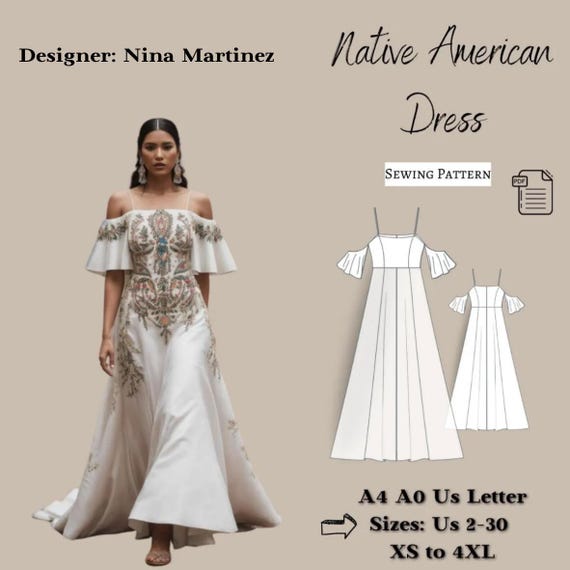 white christmas dresses GB-NAT00046-02 Black Native Tribes Pattern Native American Neck Dress   Powwow Store