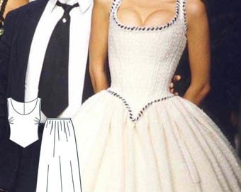 Chanel Bridal Gown Sewing Pattern, XS to 4XL (PDF Pattern)
