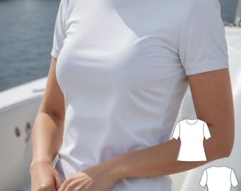 Simple Women's T-Shirt Sewing Pattern: XS-4XL (PDF Pattern)