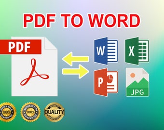 I will Convert PDF to Word, Editable Word from pdf, pdf file editing, Text Extraction Services, pdf editing Services