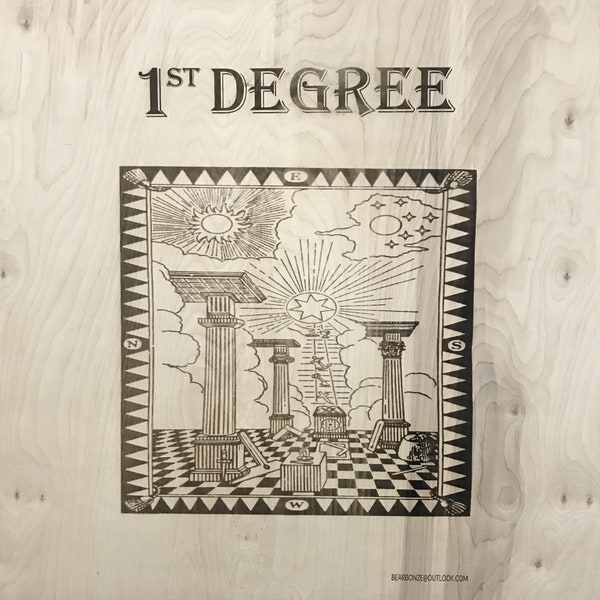 Freemasonry 1st degree tracing board