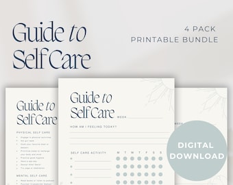 Self Care Guide | Personal Development | Self Care Planner | Self Love | Therapy Worksheet | Rose, Bud, Thorn | Mental Health | Self Help