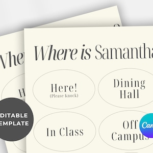 Door Sign | College Dorm Sign | Dorm Door | Dorm Room Door Decor | Custom Dorm Door Sign | Dorm Door Sign |  Dorm Door Name Sign
